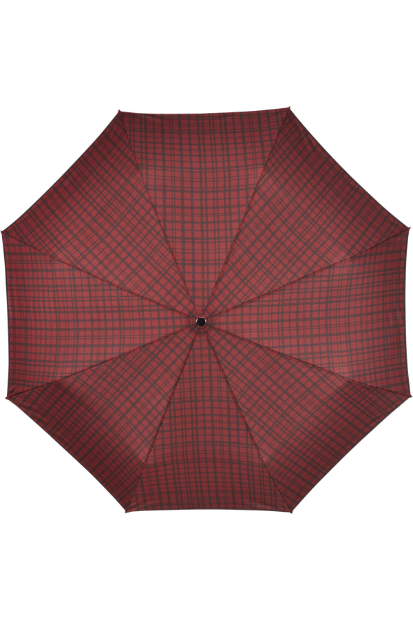 Samsonite Wood Classic S 3 Sect. Auto O/C Short  Bordeaux Scottish