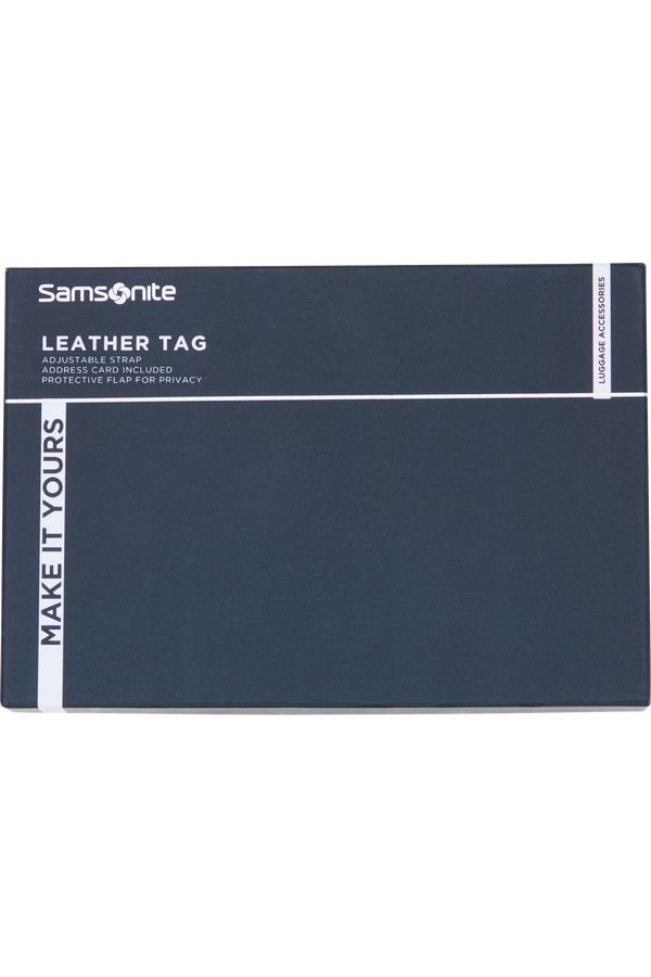 Samsonite Ta Revolution Leather Luggage Tag  Noir