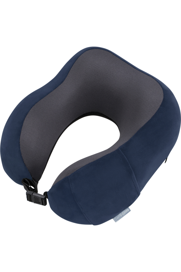 Samsonite Ta Revolution Ergonomic Memory Foam Pillow  Bleu nuit