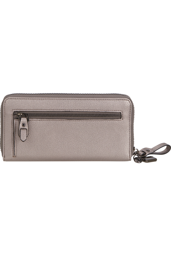 Samsonite Karissa 2.0 Slg 419 - L ZIP AROUND PU L  Zilver