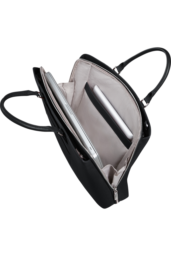 Image Biz Leather Sacoche Ordinateur 15.6" | Samsonite Image Biz Leather Briefcase 15.6'  Noir