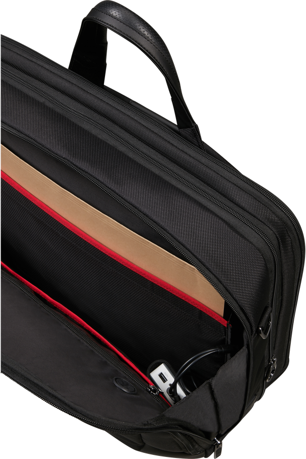 Samsonite Pro-Dlx 6 Bailhandle Expandable 17.3'  Noir
