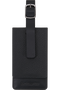 Samsonite Ta Revolution Leather Luggage Tag  Zwart