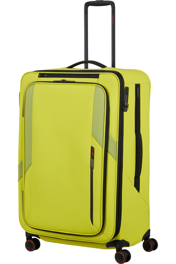 Glazed Valise 4 roues extensible 78cm | Samsonite Glazed Spinner Expandable 78cm  Lime punch