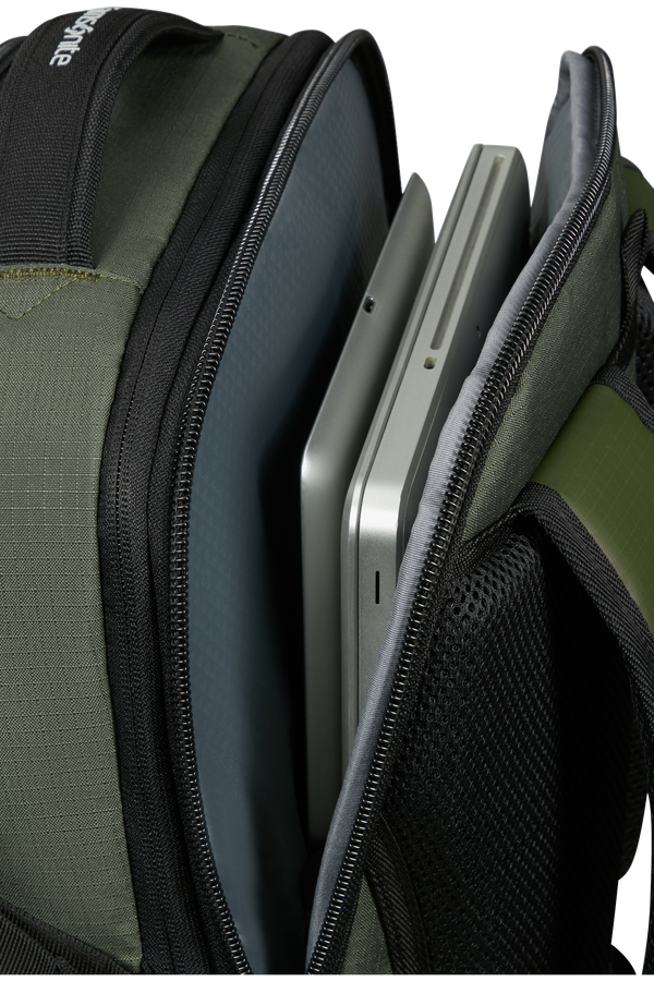 Samsonite Roadseeker Laptop Backpack Expandable L  Vert olive foncé