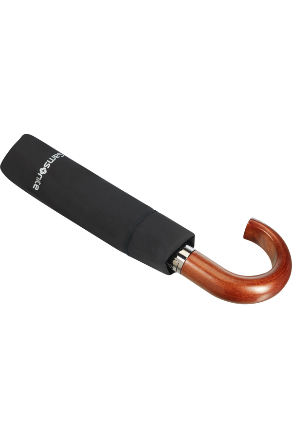 Samsonite Wood Classic S 3 Sect. Auto O/C Crook  Noir