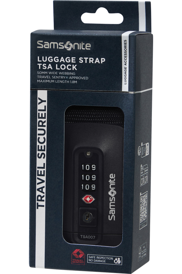 Samsonite Ta Revolution Luggage Strap/TSA Lock  Zwart