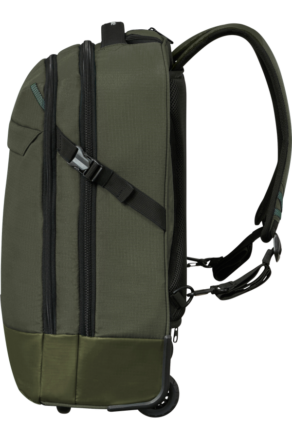 Samsonite Roadseeker Laptop Backpack with wheels 17.3''  Vert olive fonc&eacute;