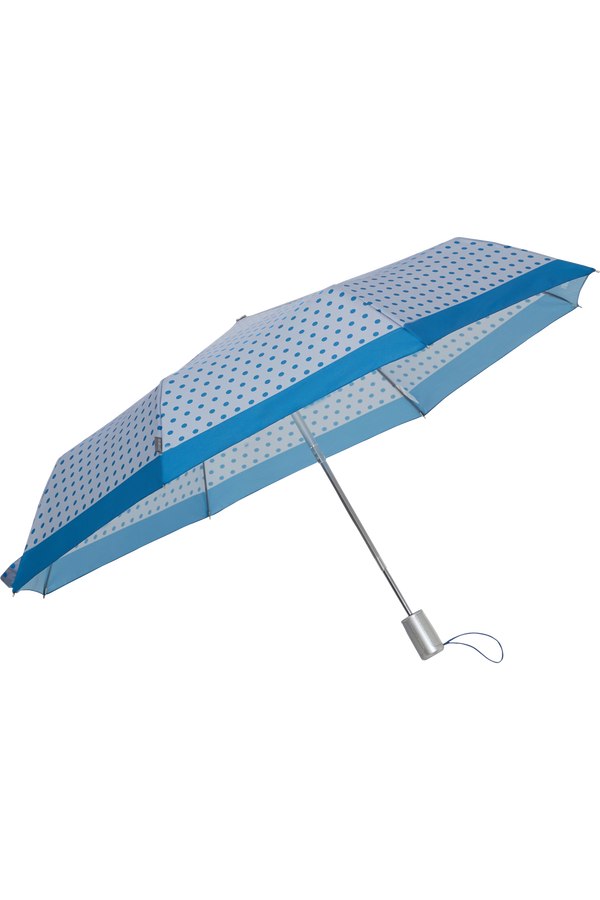 Samsonite Alu Drop S Safe 3 Sect. Auto O/C  Blue Dots