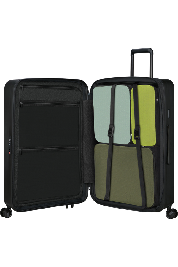 Samsonite Restackd Spinner Expandable 75cm  Zwart