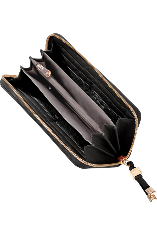 Samsonite Karissa Slg 419 - L Zip Around L SP  Black/Surreal