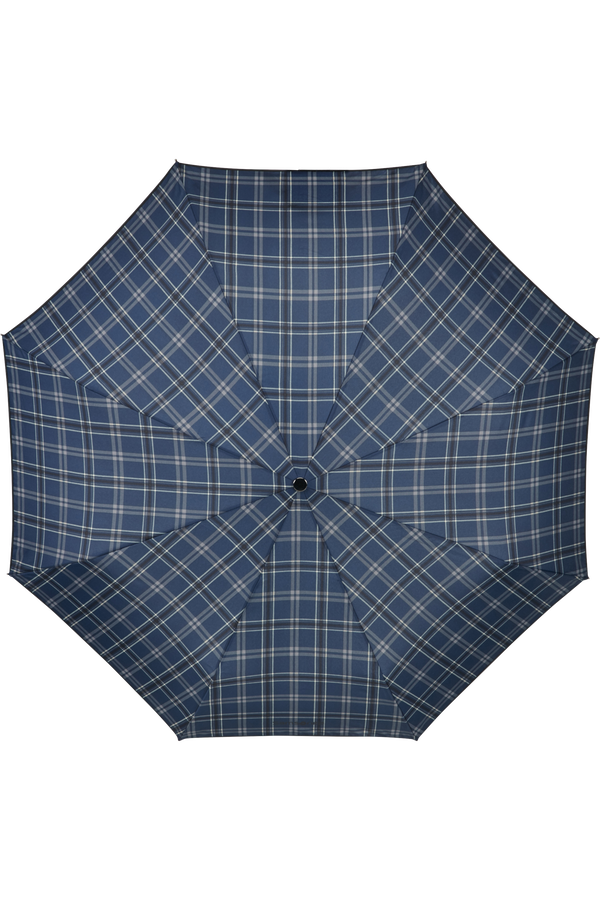 Samsonite Wood Classic S 3 Sect. Auto O/C Crook  Black/Blue Scottish