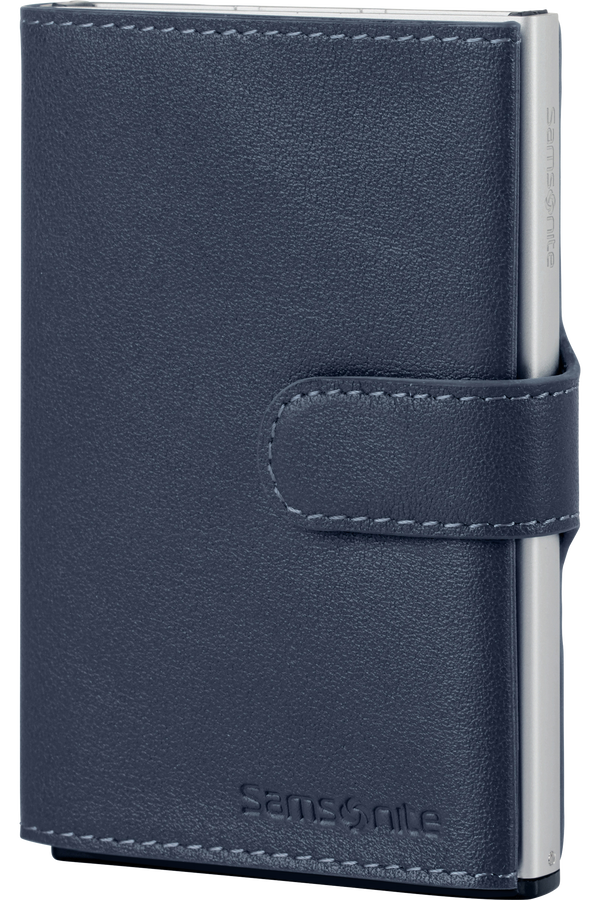 Samsonite Alu Fit 202 - Slide-up Wallet  Blauw