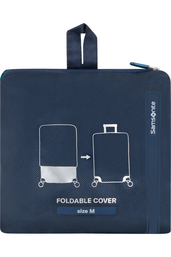 Samsonite Ta Revolution Foldable Luggage Cover M  Bleu nuit