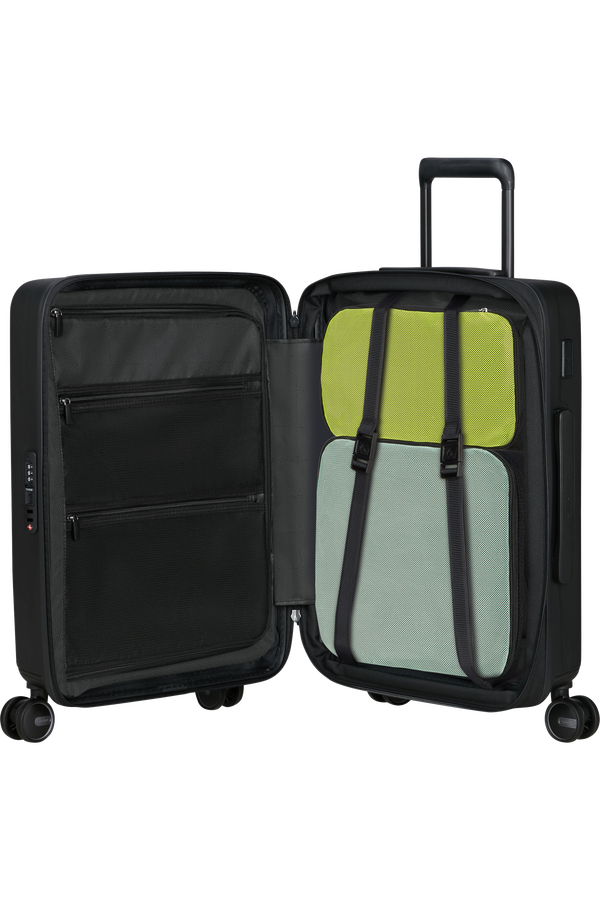 Samsonite Restackd Spinner Expandable Easy Access 55cm  Zwart