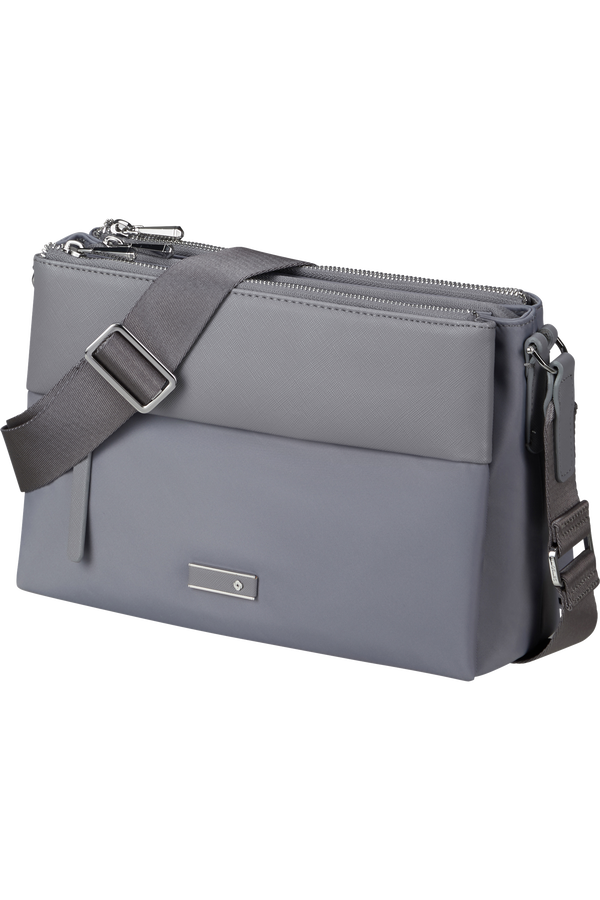 Samsonite Zalia 3.0 H.Shoulder Bag 3 Comp  Gris m&eacute;tal