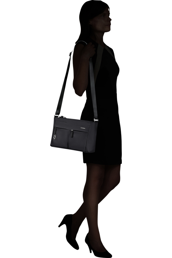 Samsonite Move 5.0 Horiz. Shoulder Bag + Flap  Noir