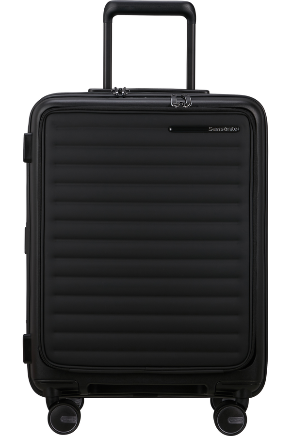 Samsonite Restackd Spinner Expandable Easy Access 55cm  Zwart