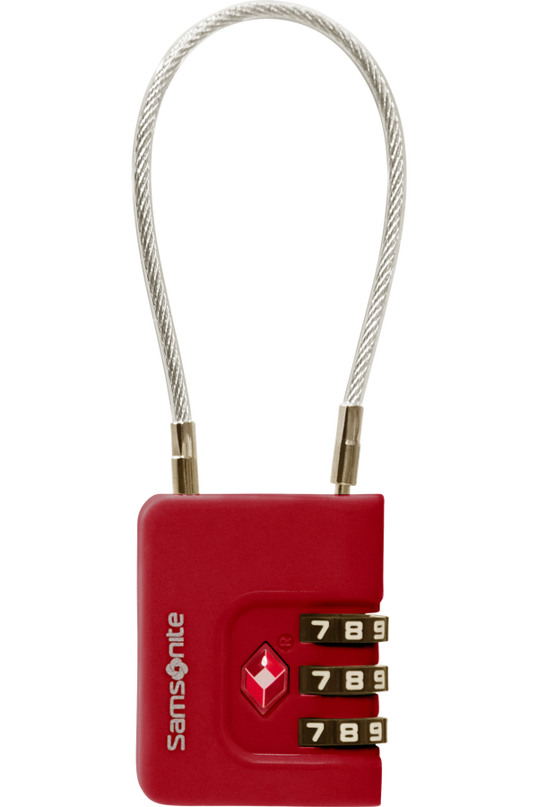 Samsonite Ta Revolution Cablelock 3 dial TSA  Rouge
