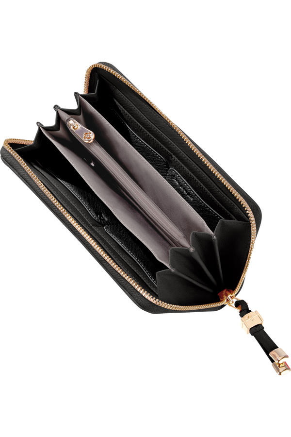 Samsonite Karissa Slg 419 - L Zip Around L SP  Black/Surreal