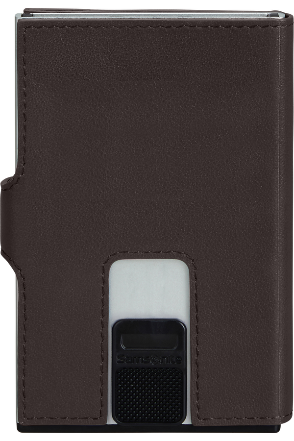 Samsonite Alu Fit 202 - Slide-up Wallet  Marron foncé