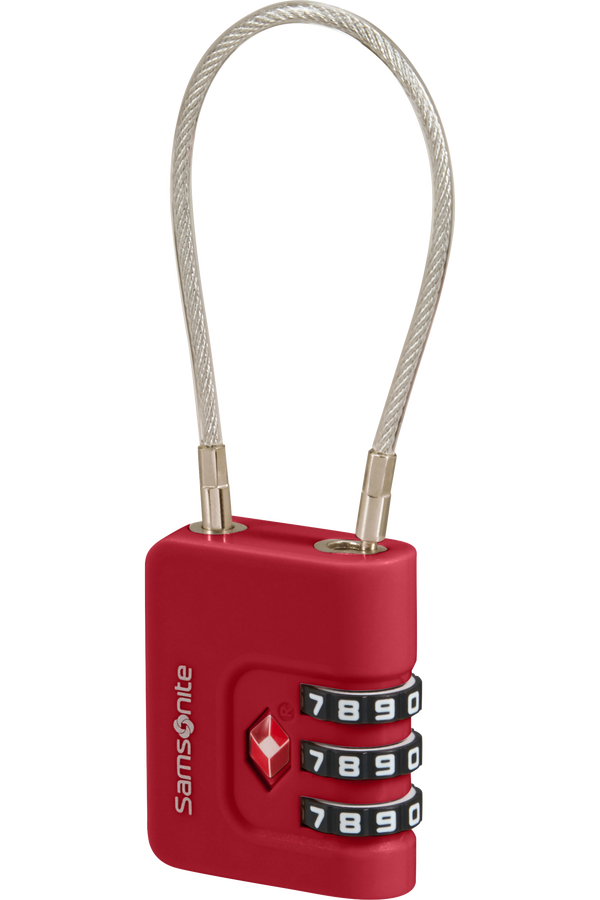 Samsonite Ta Revolution Cablelock 3 dial TSA  Rouge
