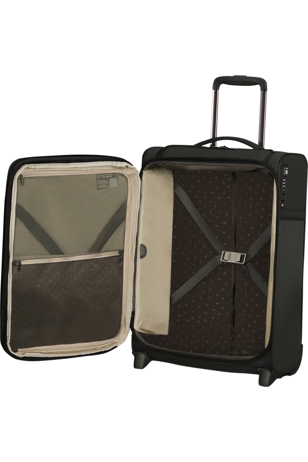 Samsonite Airea Upright Expandable Toppocket 55cm  Zwart