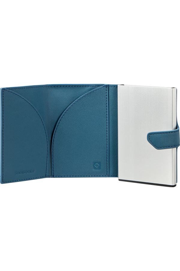 Samsonite Alu Fit Slide-up Wallet Proxis  Bleu pétrole