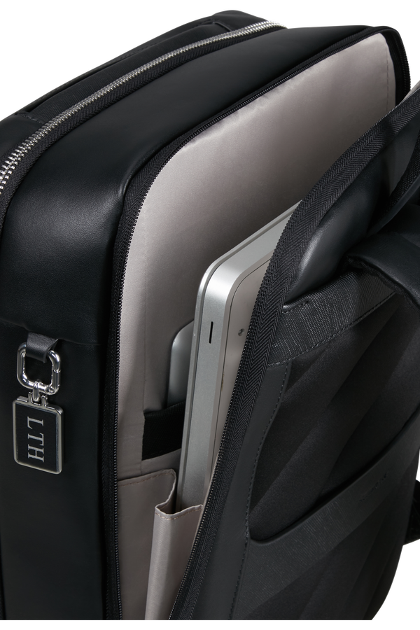 Image Biz Leather Rugzak 14.1" | Samsonite Image Biz Leather Backpack 14.1'  Zwart