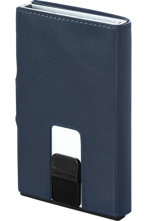 Samsonite Alu Fit 202 - Slide-up Wallet  Blauw