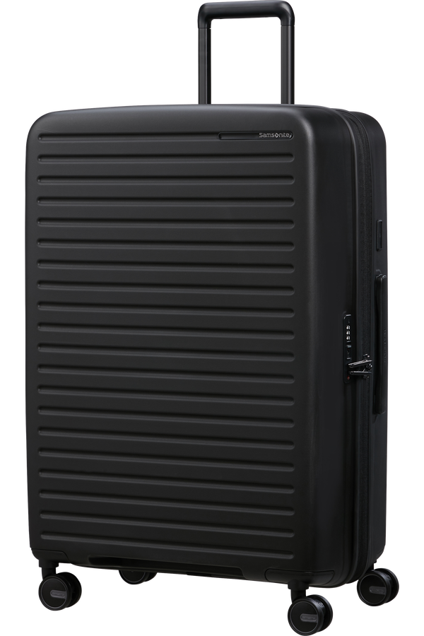 Samsonite Restackd Spinner Expandable 75cm  Zwart