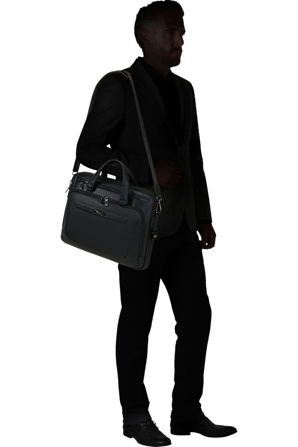 Pro-Dlx Leather Aktetas 15.6"