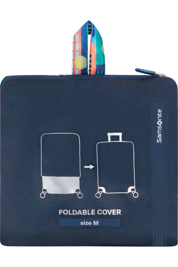 Samsonite Ta Revolution Foldable Luggage Cover M  City Print