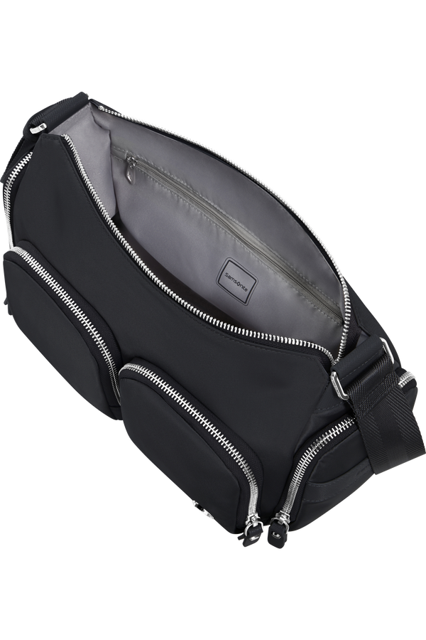 Samsonite Karissa Evo Shoulder Bag Multi Pkt  Zwart