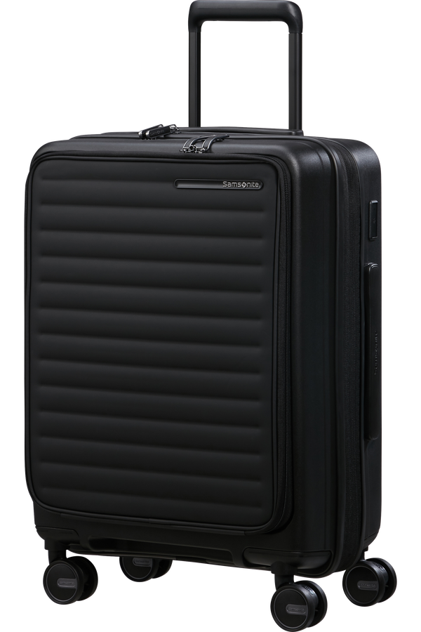 Samsonite Restackd Spinner Expandable Easy Access 55cm  Zwart