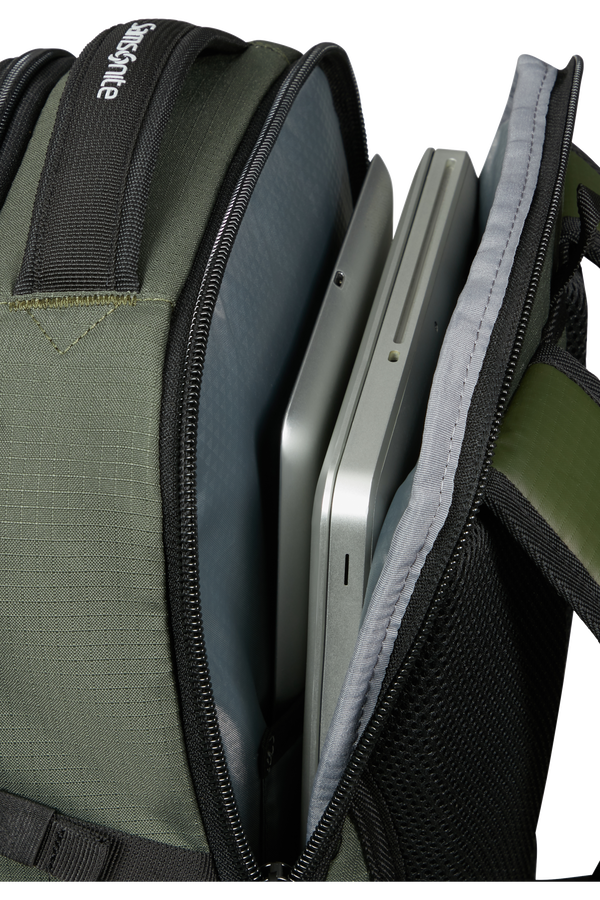 Samsonite Roadseeker Laptop Backpack M  Vert olive fonc&eacute;