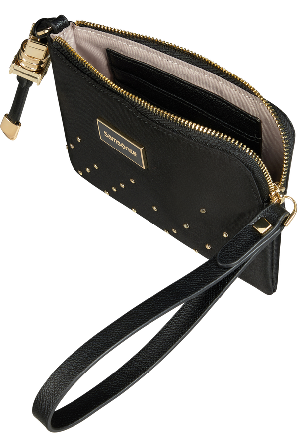 Samsonite Karissa Slg Flat Pouch 3CC Studs  Zwart